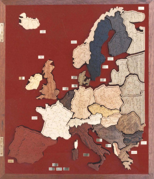 Presentation box of the countries of Europe